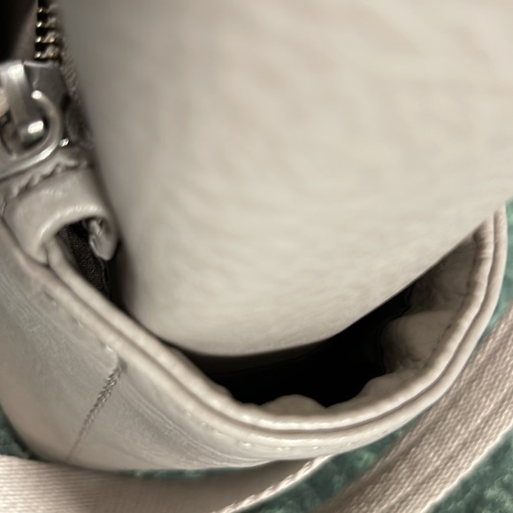 Matt & Nat vegan leather mini gray beige backpack - Picture 10 of 16